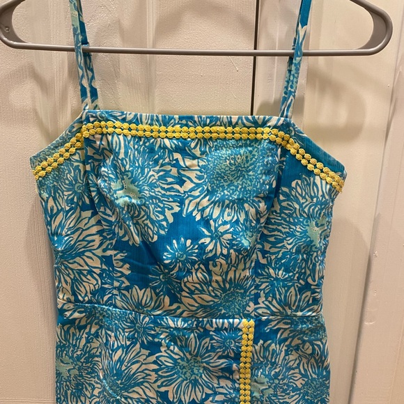 Lilly Pulitzer Blue and White Floral Mini Skort Dress, Size 2 - Picture 5 of 15